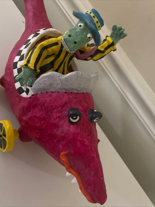 Judie Bomberger Original Sculpture Crock Daddy Signed