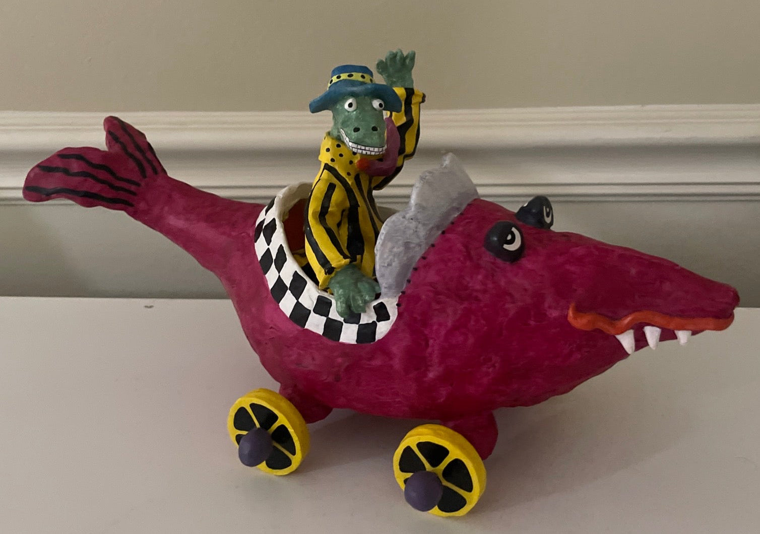 Judie Bomberger Original Sculpture Crock Daddy Signed