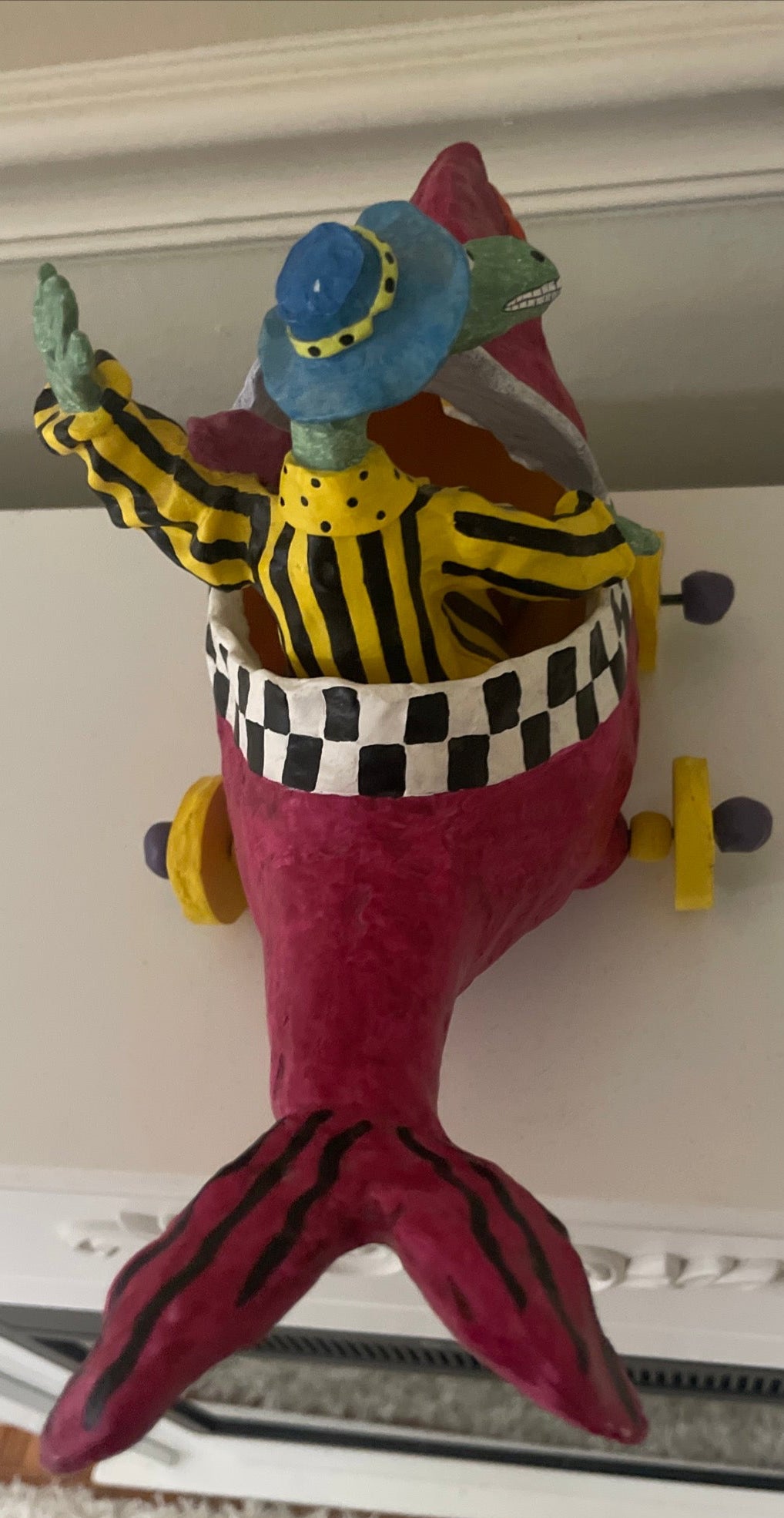 Judie Bomberger Original Sculpture Crock Daddy Signed