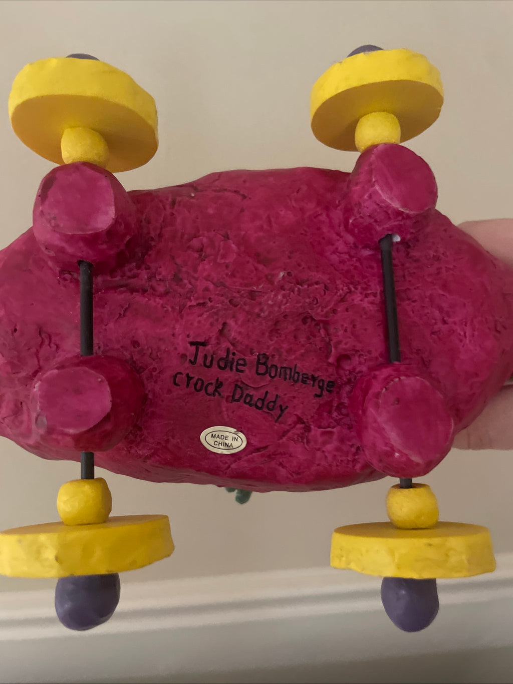 Judie Bomberger Original Sculpture Crock Daddy Signed