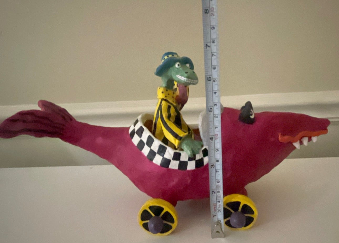 Judie Bomberger Original Sculpture Crock Daddy Signed