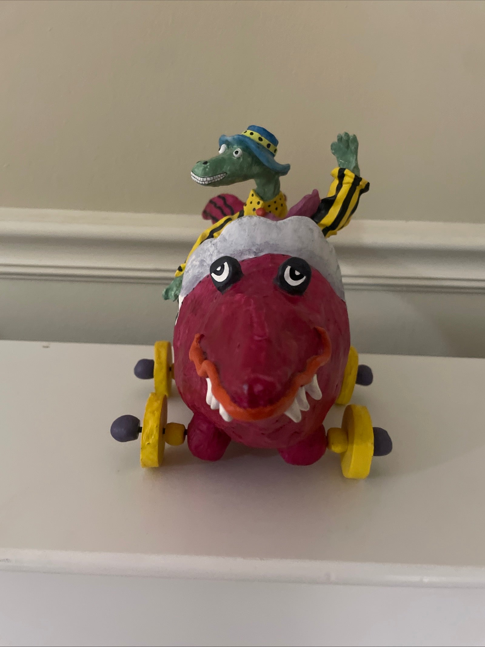 Judie Bomberger Original Sculpture Crock Daddy Signed